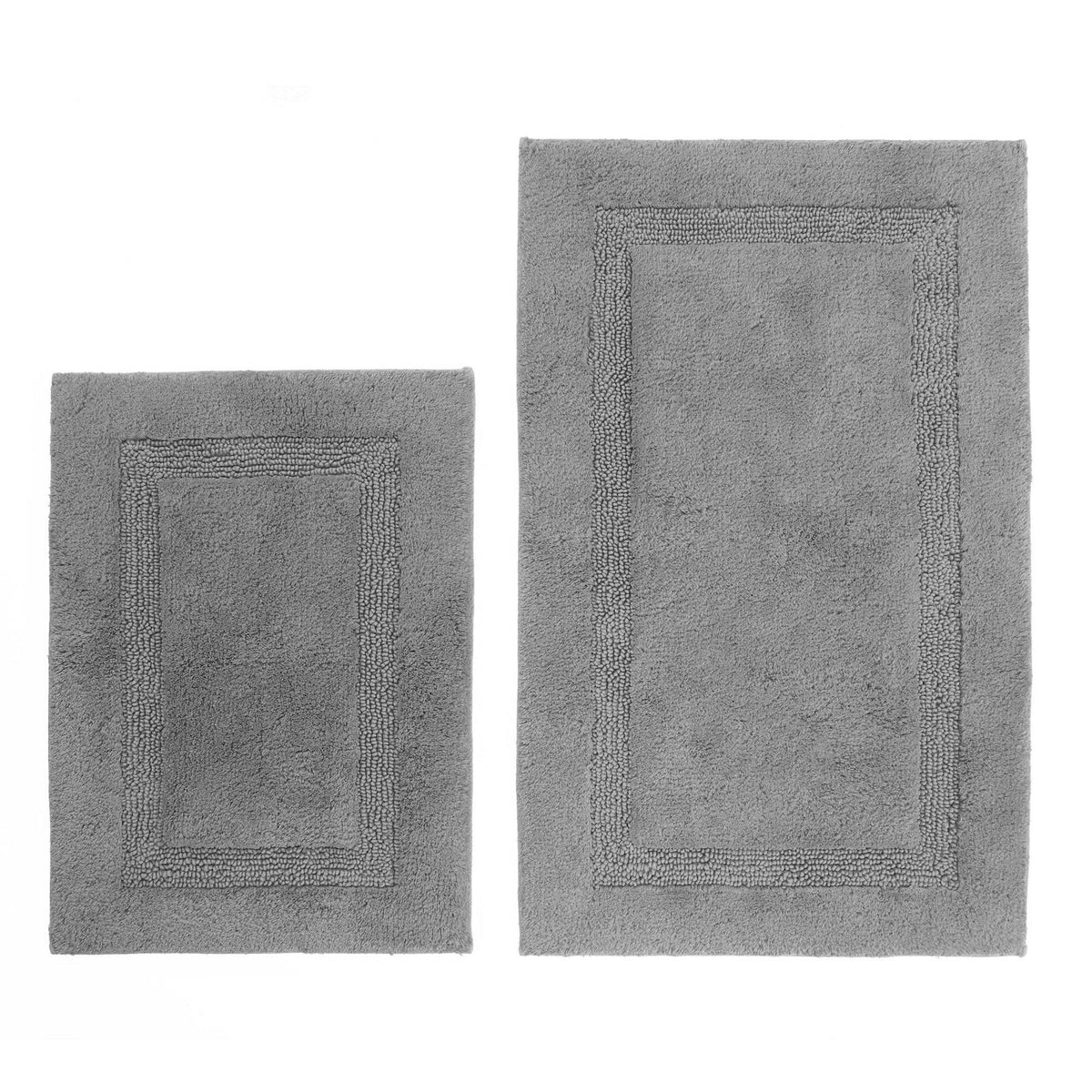 Nautica Peniston Gray Bath Rug Set Grey Heather