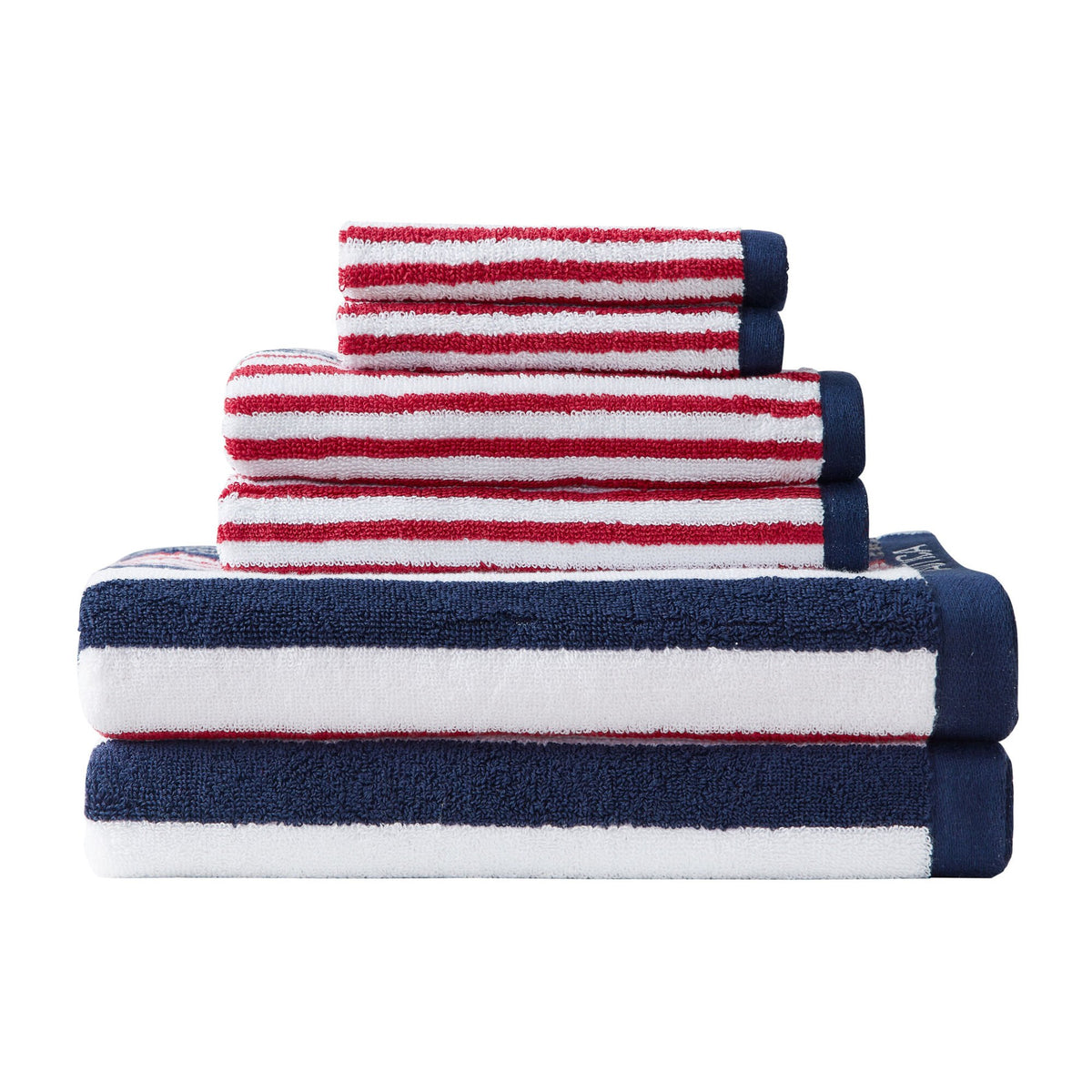 Nautica Mackenzie Striped Towel Set Bali Bliss