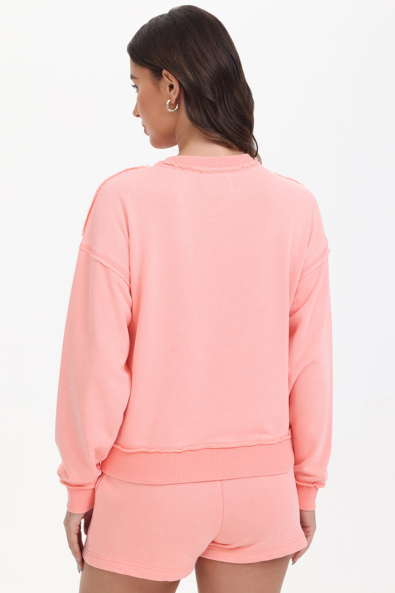 French Terry Embroidered Crewneck