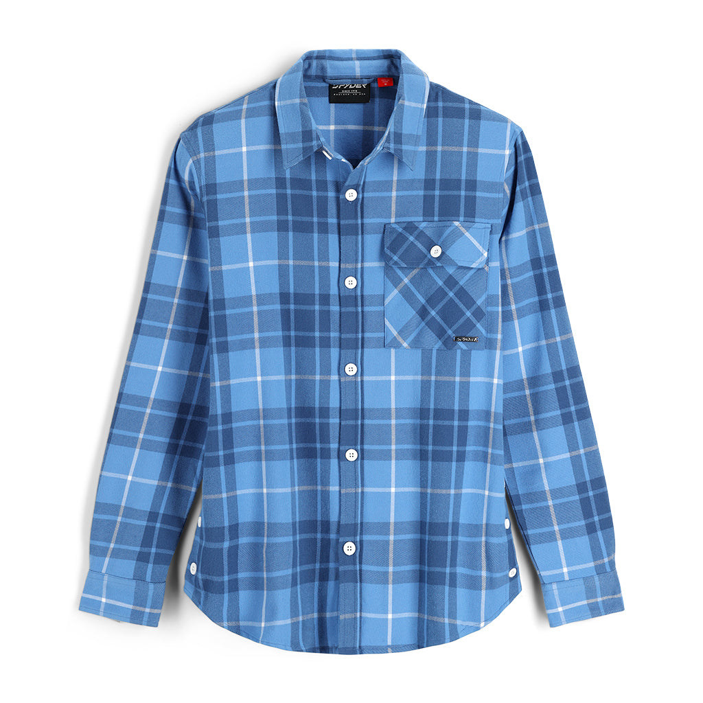 Spyder Fab Flannel Top Blue
