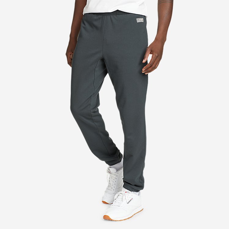 Eddie Bauer Men's Camp Fleece Jogger Pants - Grey