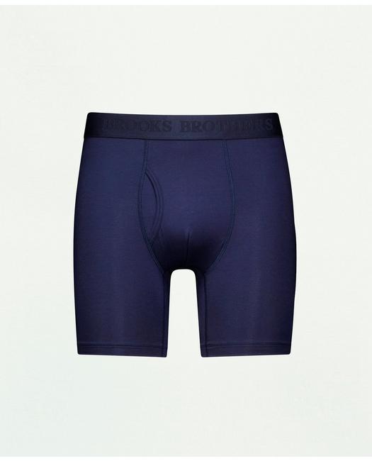 Brooks Brothers Men's Modal Boxer Briefs Navy