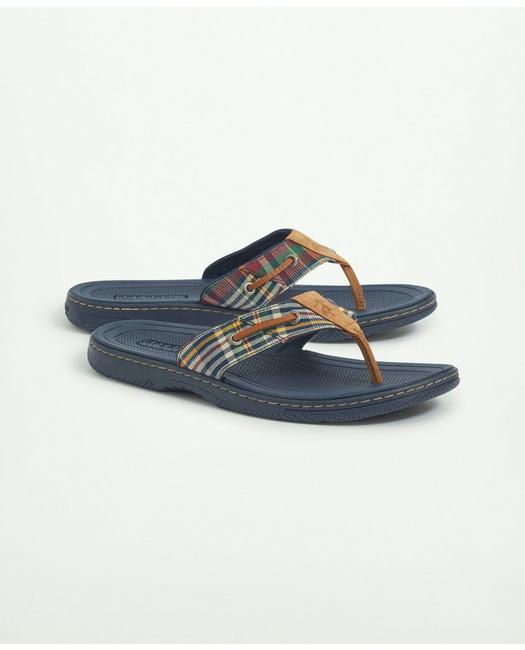 Brooks Brothers Men's Sperry x Baitfish Sandal Shoes Burgundy