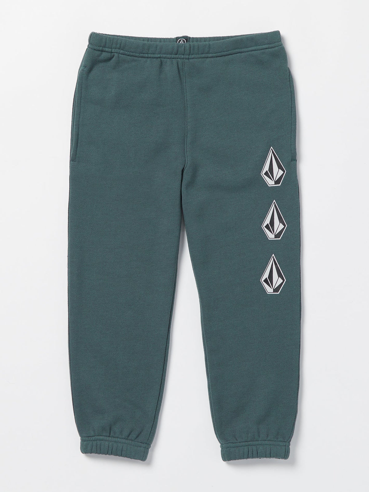 Volcom Iconic Stone Fleece Elastic Waist Boys Pants (Age 2-7) Dark Slate